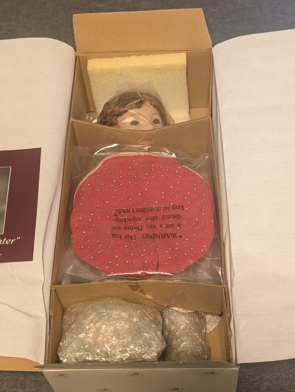 Ashton Drake Dianna Effner Porcelain Doll A Holly Hobbie Winter New In Box